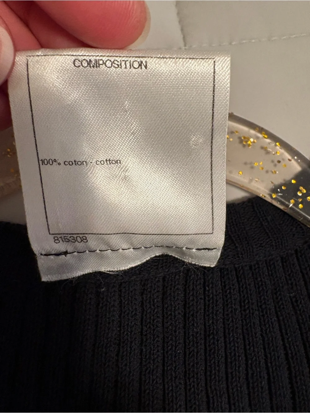 CHANEL Navy Textured Knit Crewneck Sleeveless Sweater Top